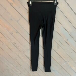 SPANX Black High Waist Compression Leggings Women's Size M Athletic Pants